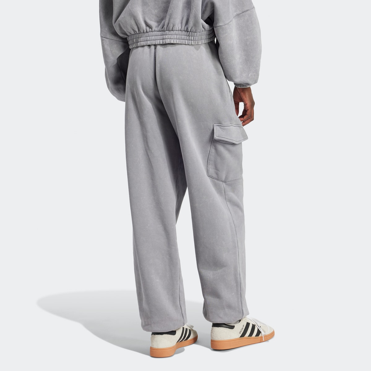 adidas Originals Washed Sweatpants women Trainingsbroeken grijs Maat L Kleding