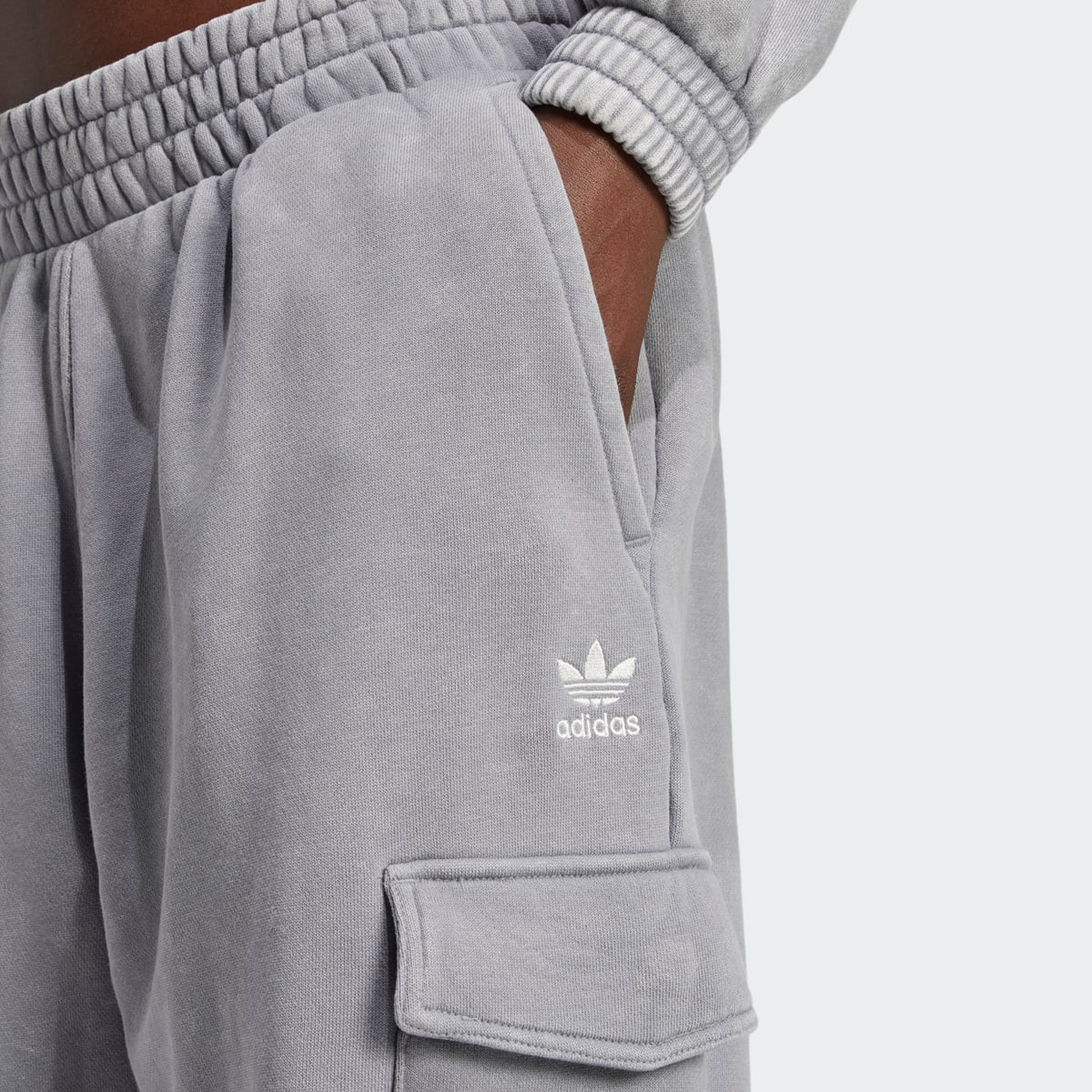 adidas Originals Washed Sweatpants women Trainingsbroeken grijs Maat L Kleding