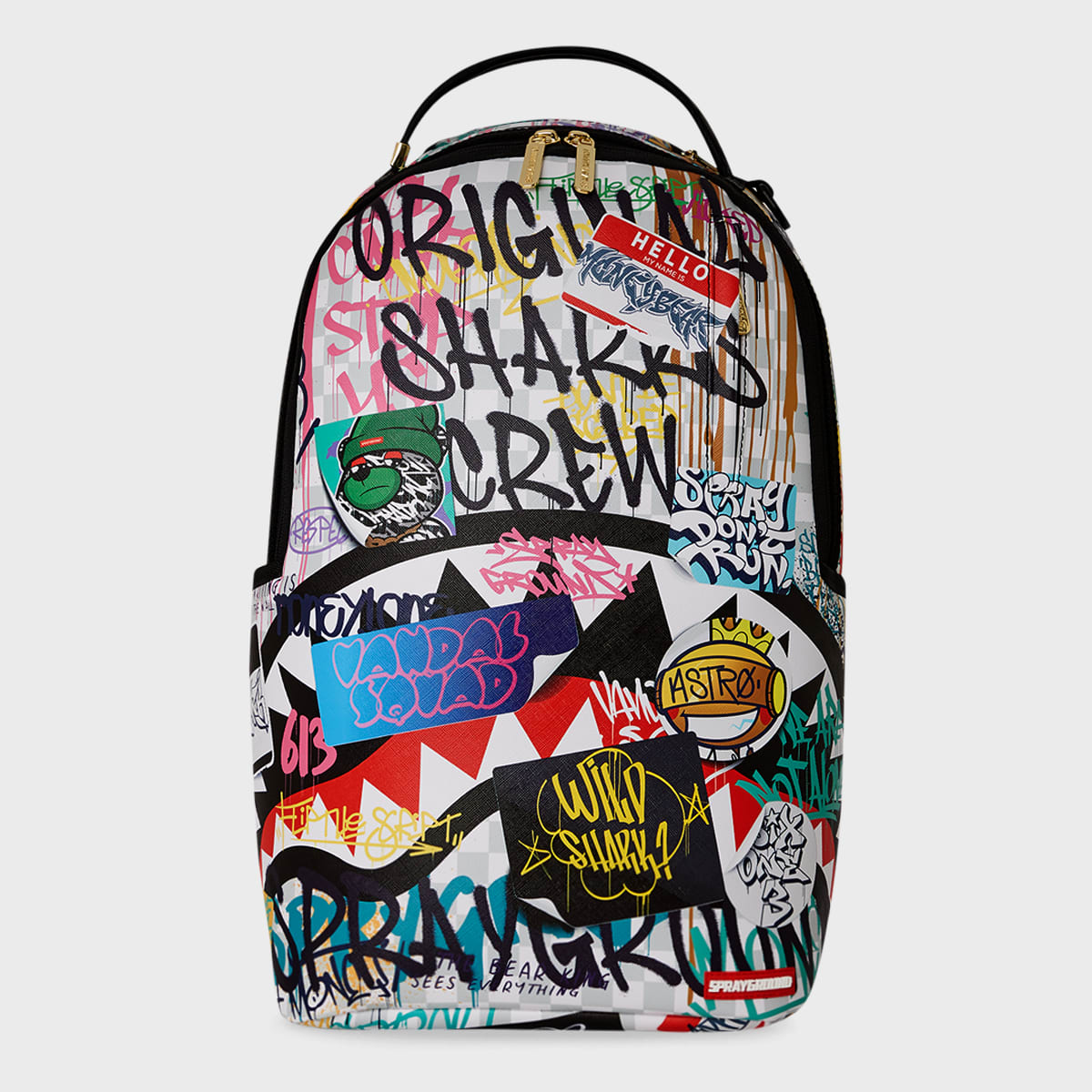 SPRAYGROUND Sharks in Paris the Rizz Cream unisex Rugzakken multicolor Maat ONE SIZE Accessoires