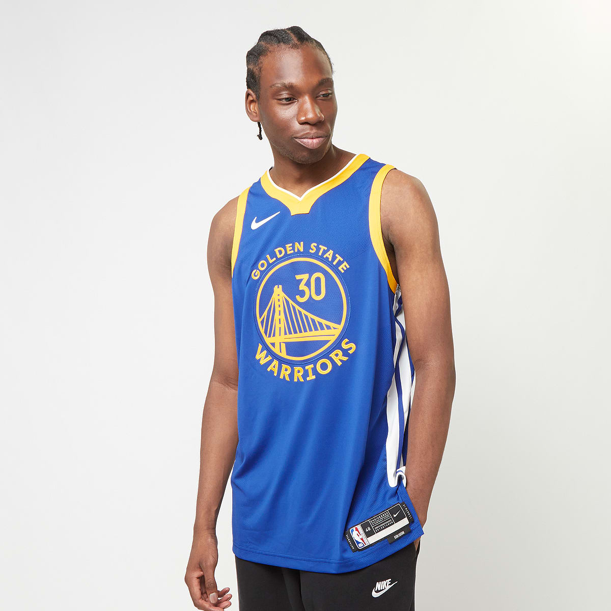 Nike Stephen Curry Warriors Icon Edition 2020 NBA Authentic Jersey men Jersey's blauw Kleding