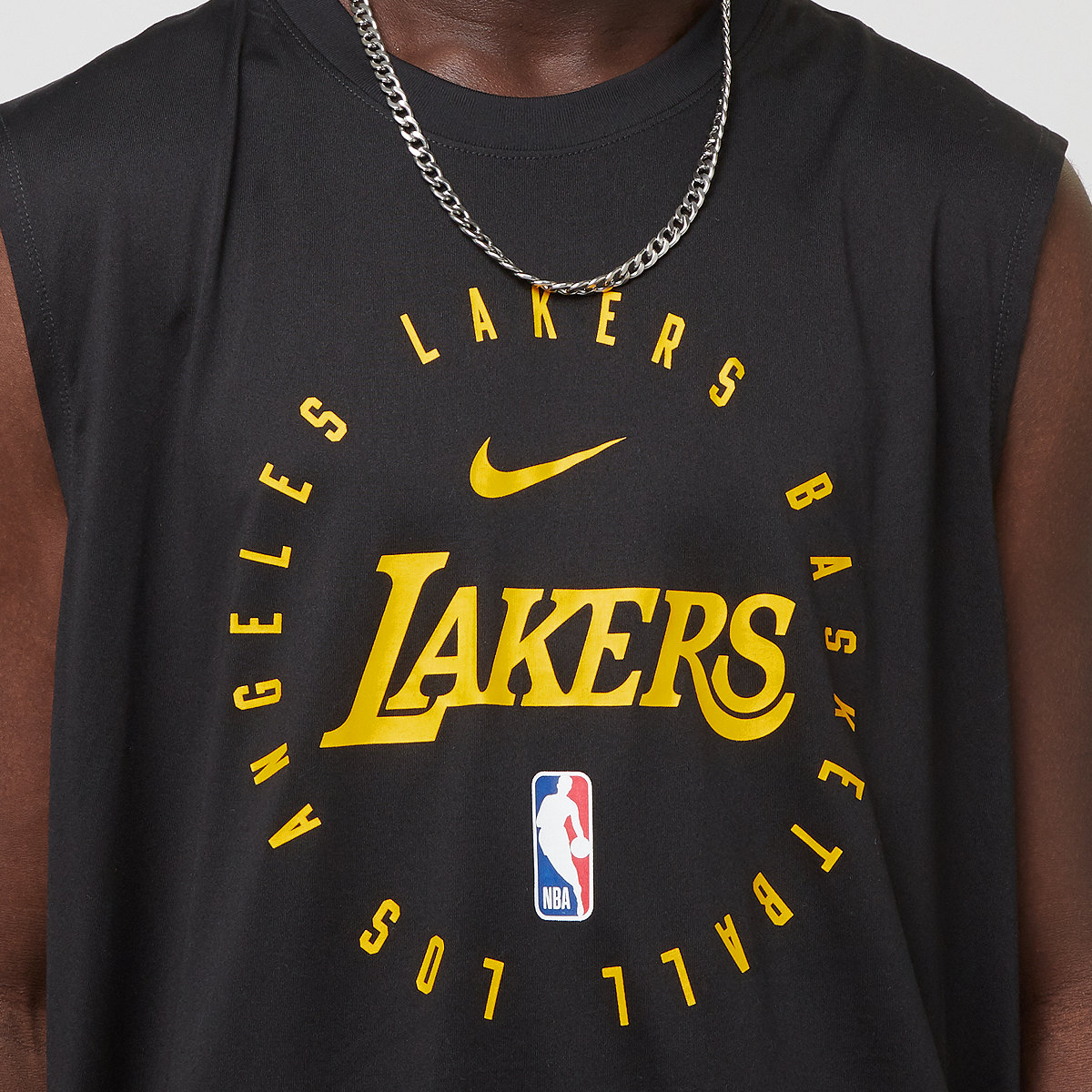 Jordan NBA Los Angeles Lakers Practice Jersey 2024 25 Tanktops in zwart formaten: S