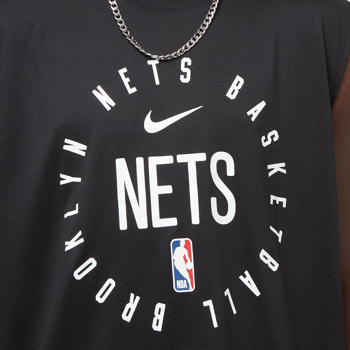 Jordan NBA Brooklyn Nets Practice Jersey 2024 25 Tanktops in zwart formaten: S