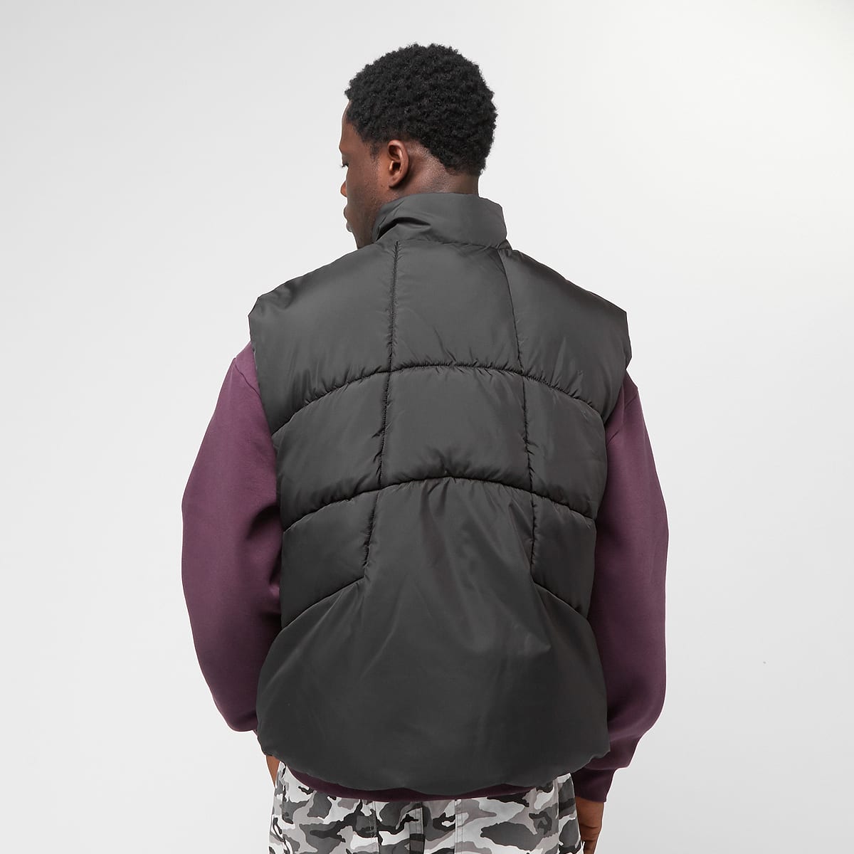 Karl Kani Sport Patch Arctic Puffer Vest men Bodywarmers zwart Maat S Kleding