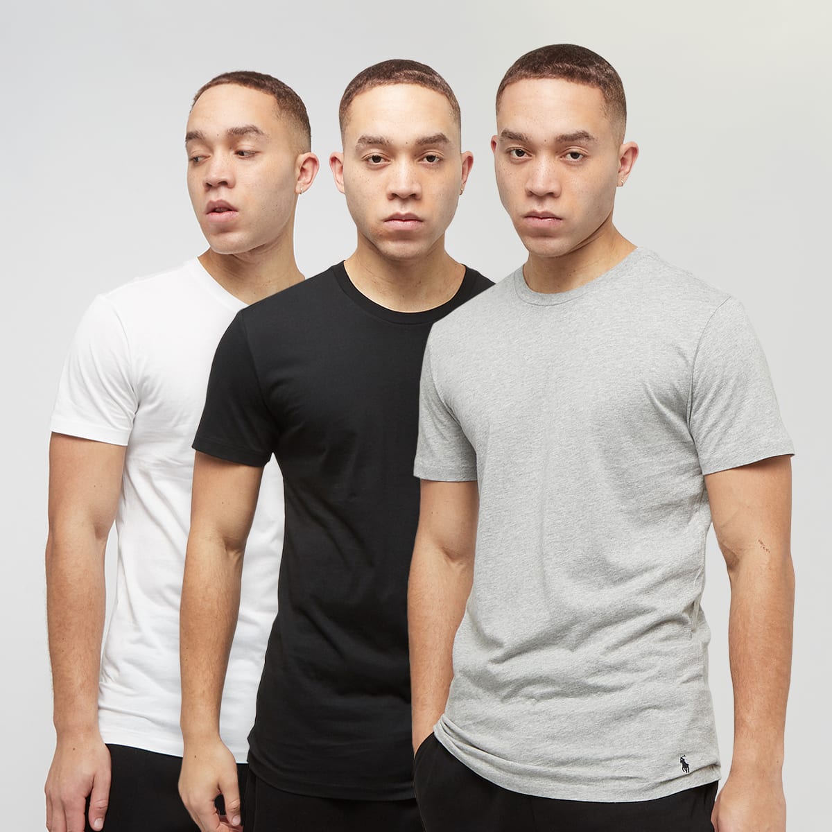Polo Ralph Lauren, Crew Undershirt (3 Pack), multi-colour