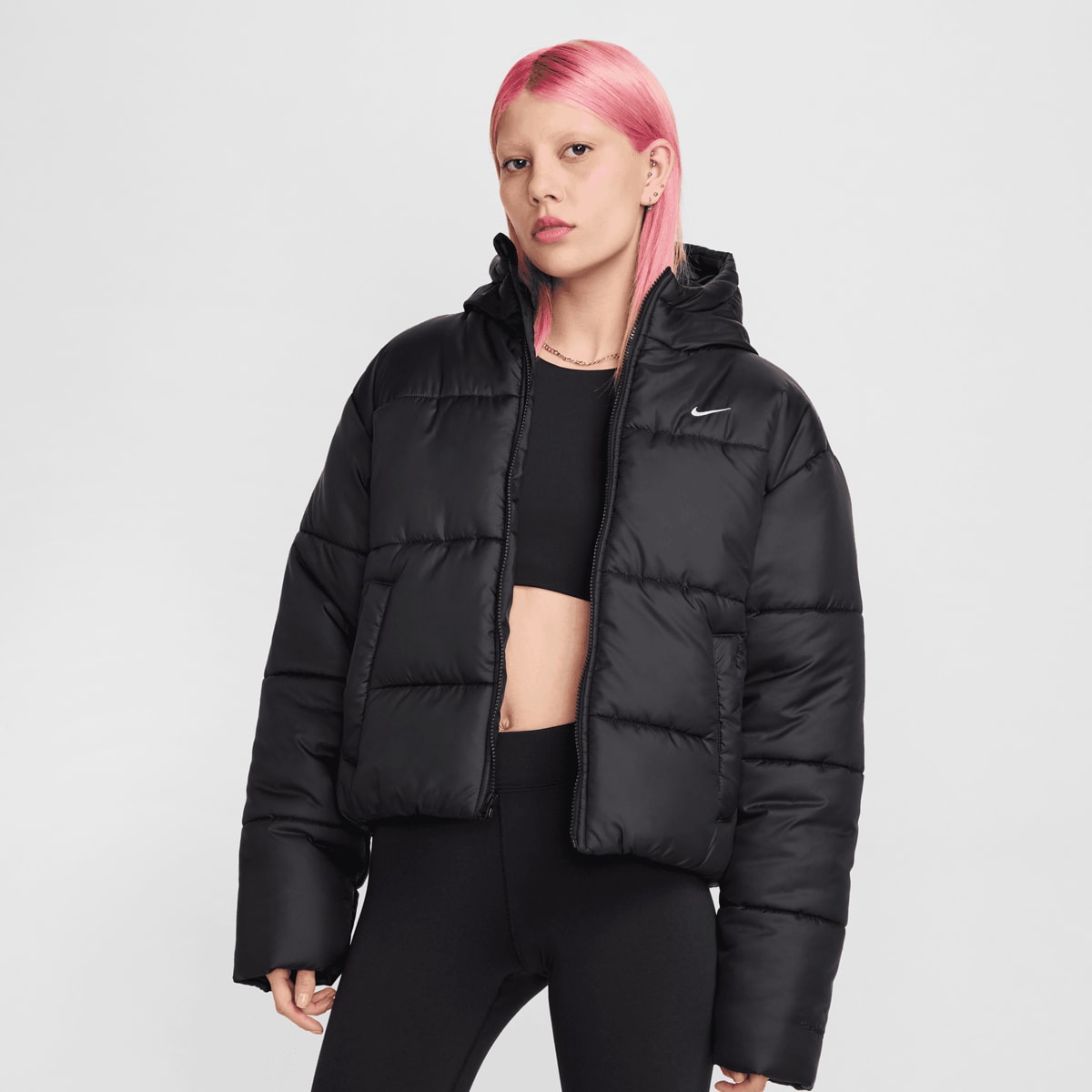 Nike, Sportswear Classic lockere Puffer Therma-FIT Jacke, black