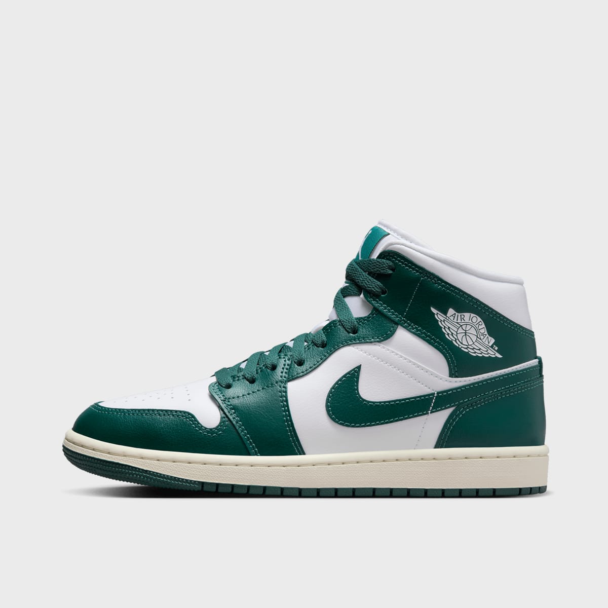 Air Jordan 1 Mid white/oxidized green/sail, JORDAN, Footwear, en blanc, taille: 40