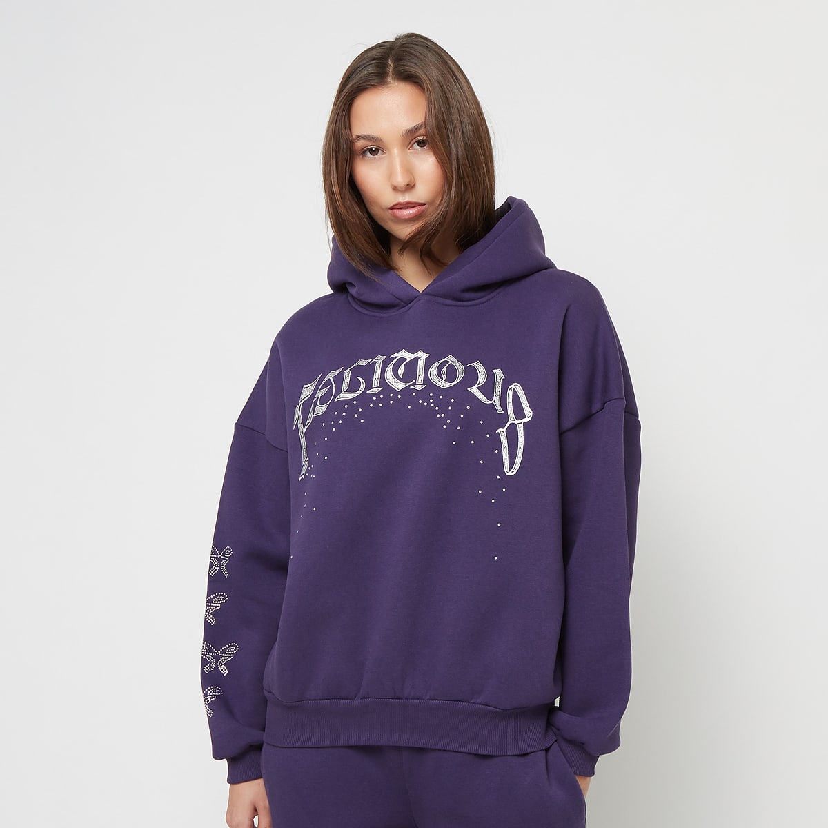 Felicious Regular Hoodie Rhinestones Hoodies & Sweaters in roze formaten: L