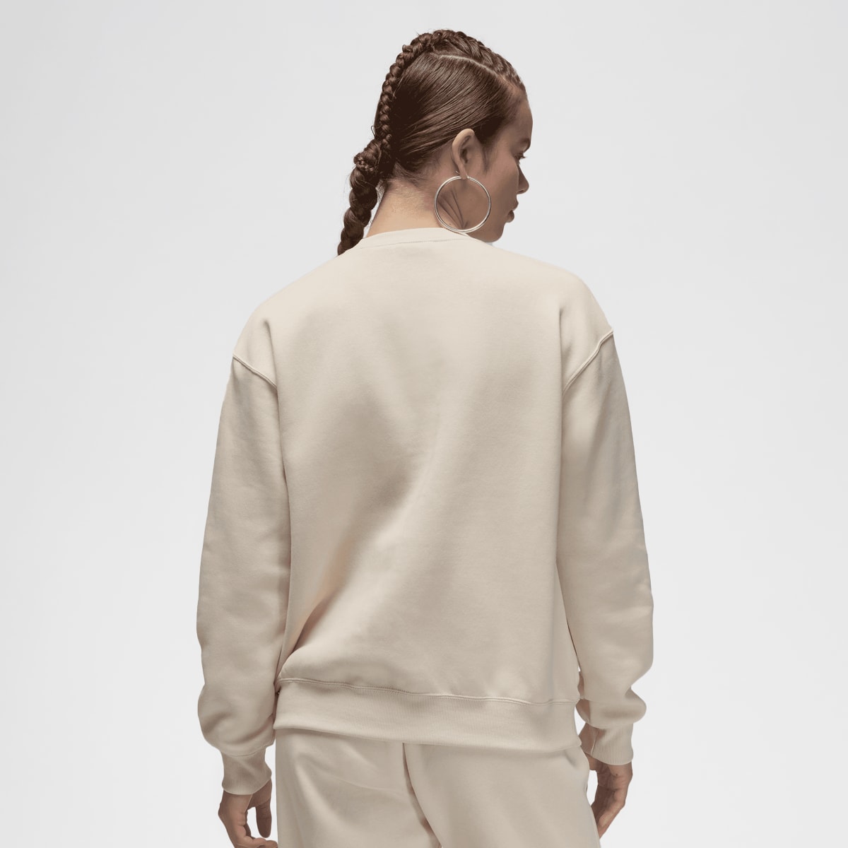 Jordan Brooklyn Fleece Crew-Neck Sweatshirt women Hoodies & Sweaters beige Maat XS Kleding