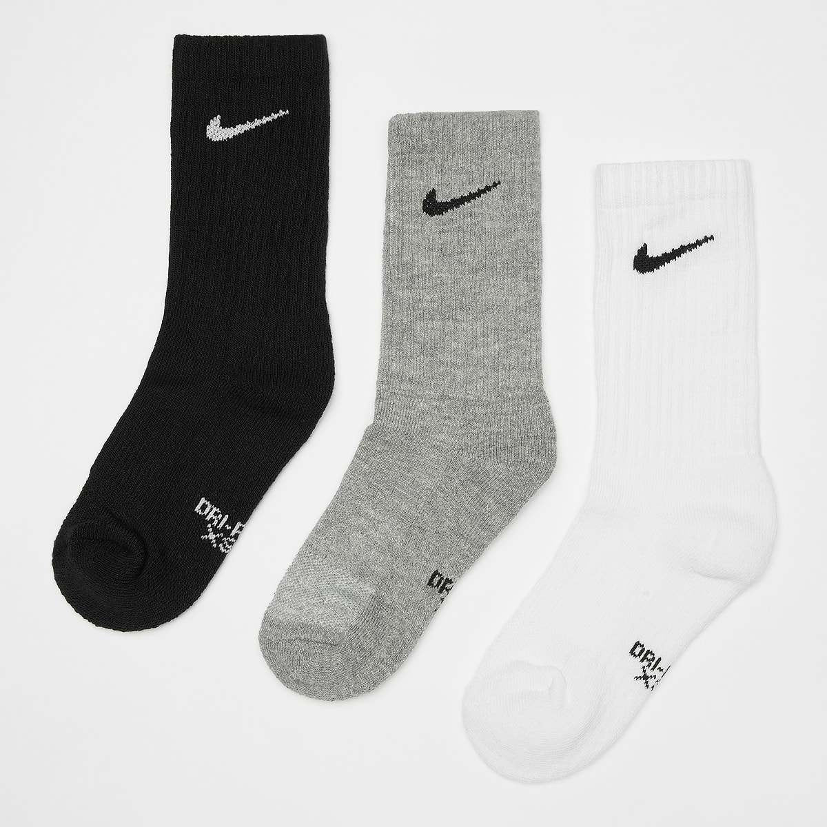 Nike 6 PACK Dri-Fit Cushioned Basic Crew unisex Sokken multicolor Maat 4Y-5Y Kleding