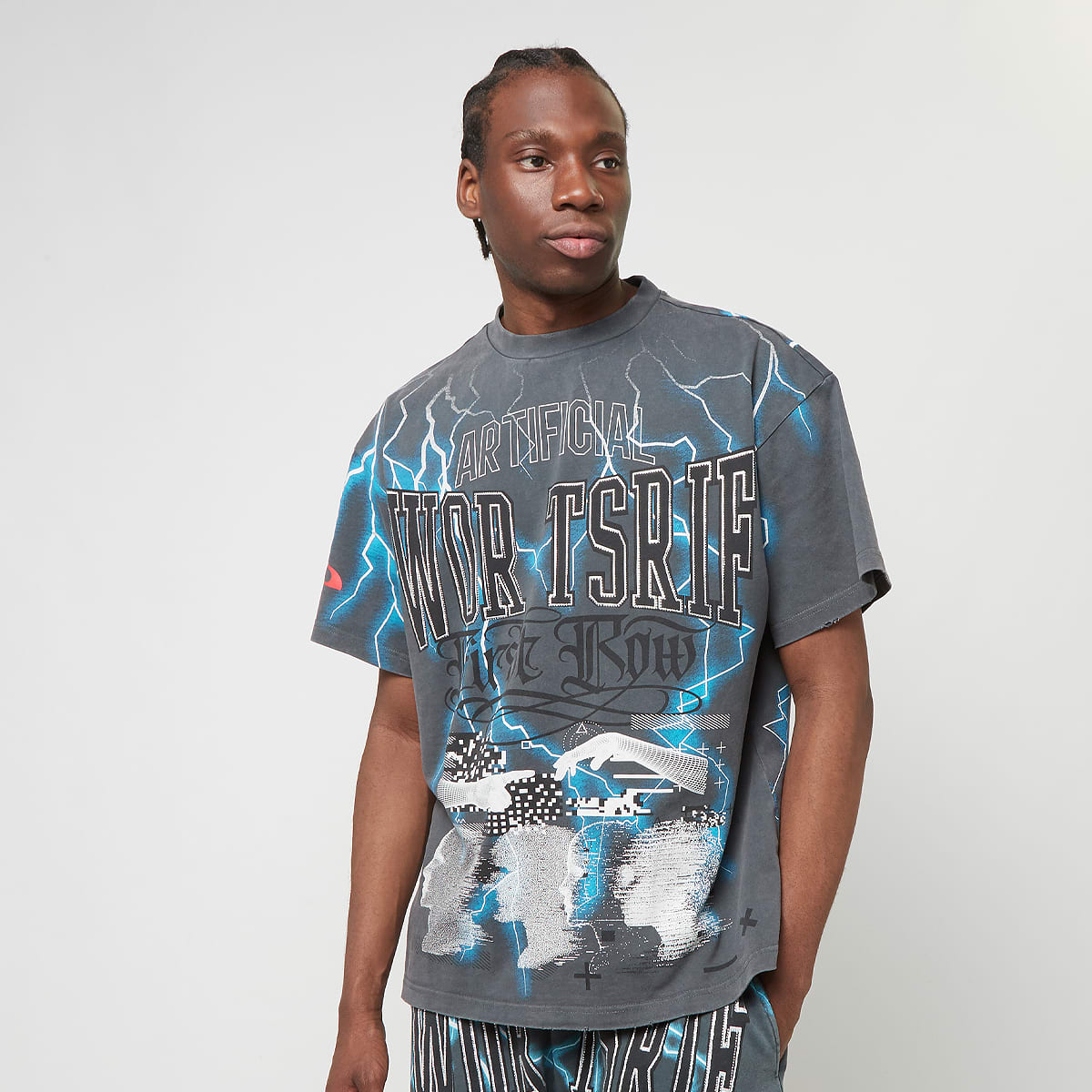 First Row, Premium Tee W/Rhinestone, grey