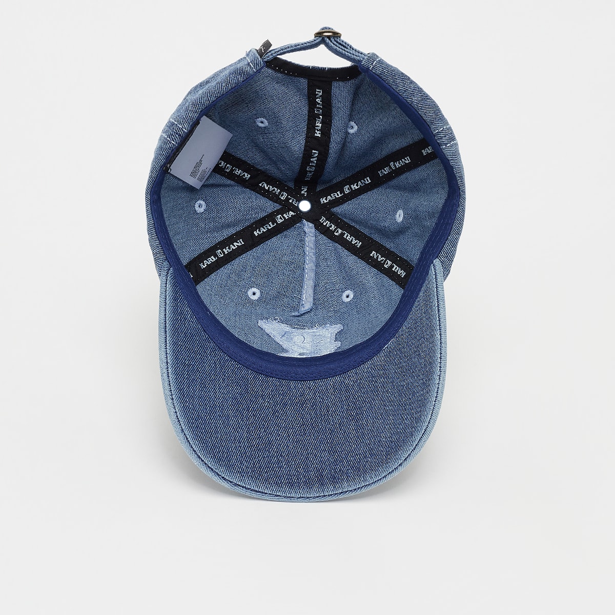 Karl Kani Embroidery Denim Baseball Cap Vintage unisex Caps blauw Maat ONE SIZE Accessoires