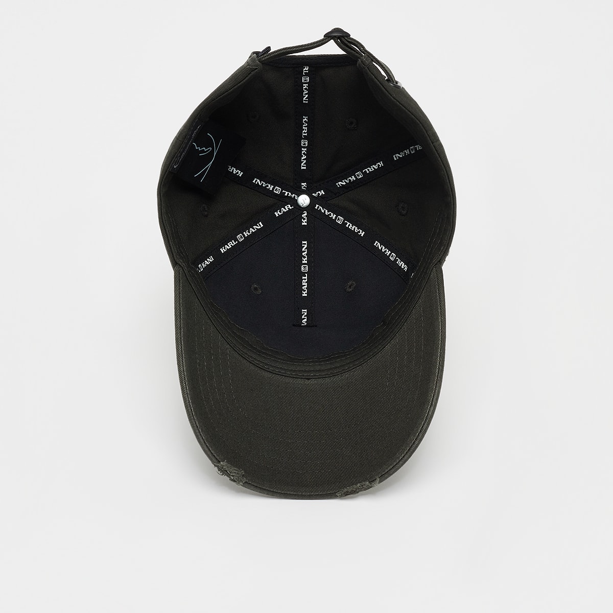 Karl Kani Vanished Distress Baseball Cap unisex Caps zwart Maat ONE SIZE Accessoires