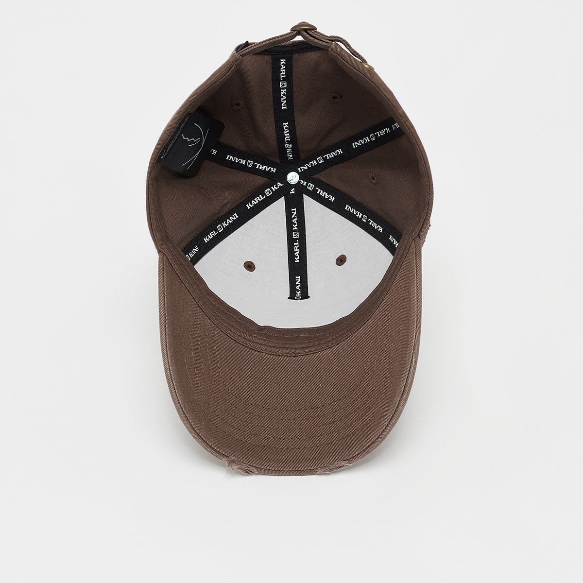 Karl Kani Vanished Distress Baseball Cap unisex Caps bruin Maat ONE SIZE Accessoires