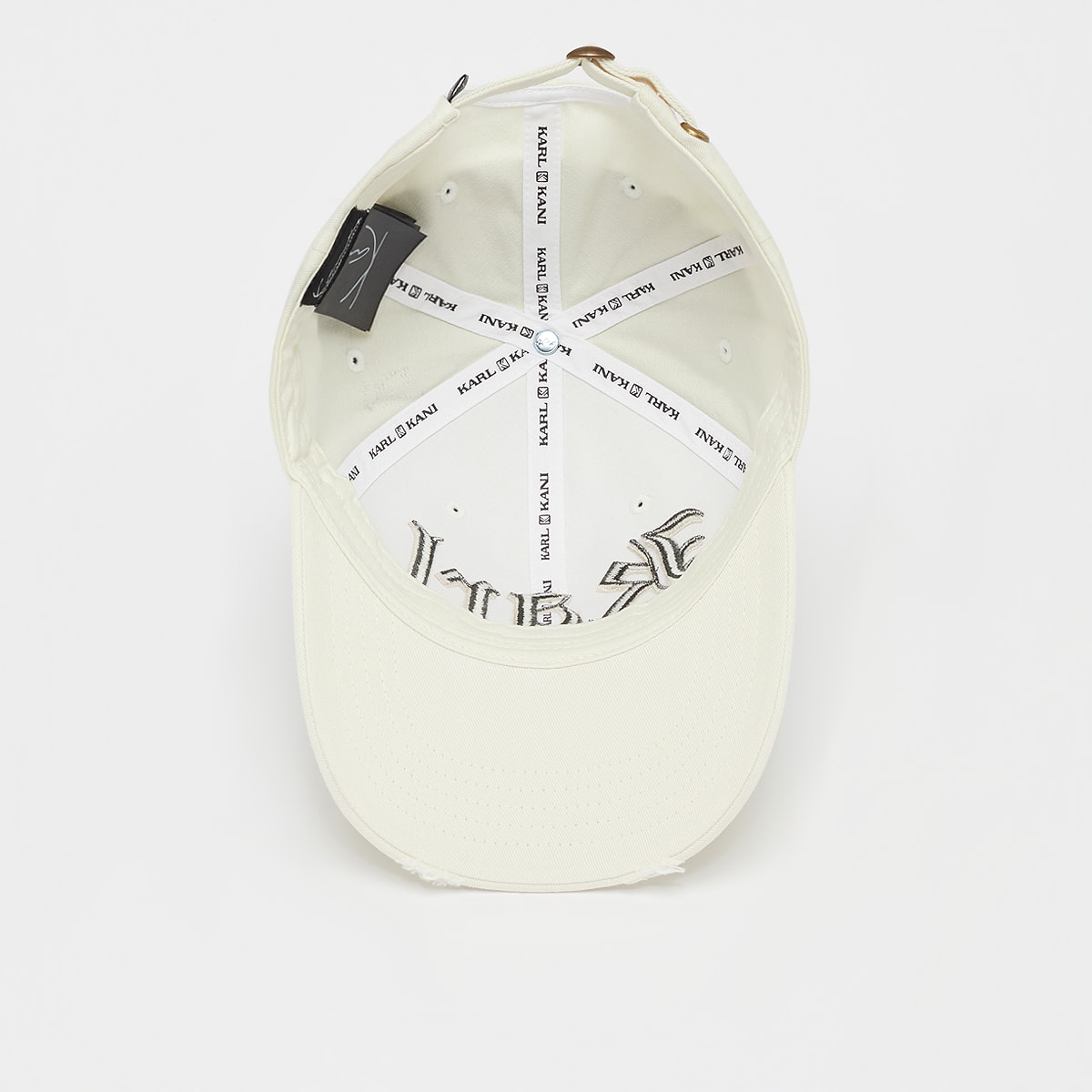 Karl Kani Old English Distress Baseball Cap unisex Caps beige Maat ONE SIZE Accessoires