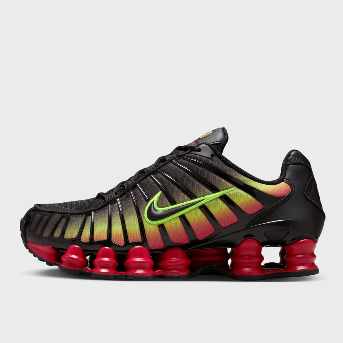 W Nike Shox TL black/black/volt/fire red, Nike, Footwear, en multicolore, taille: 42