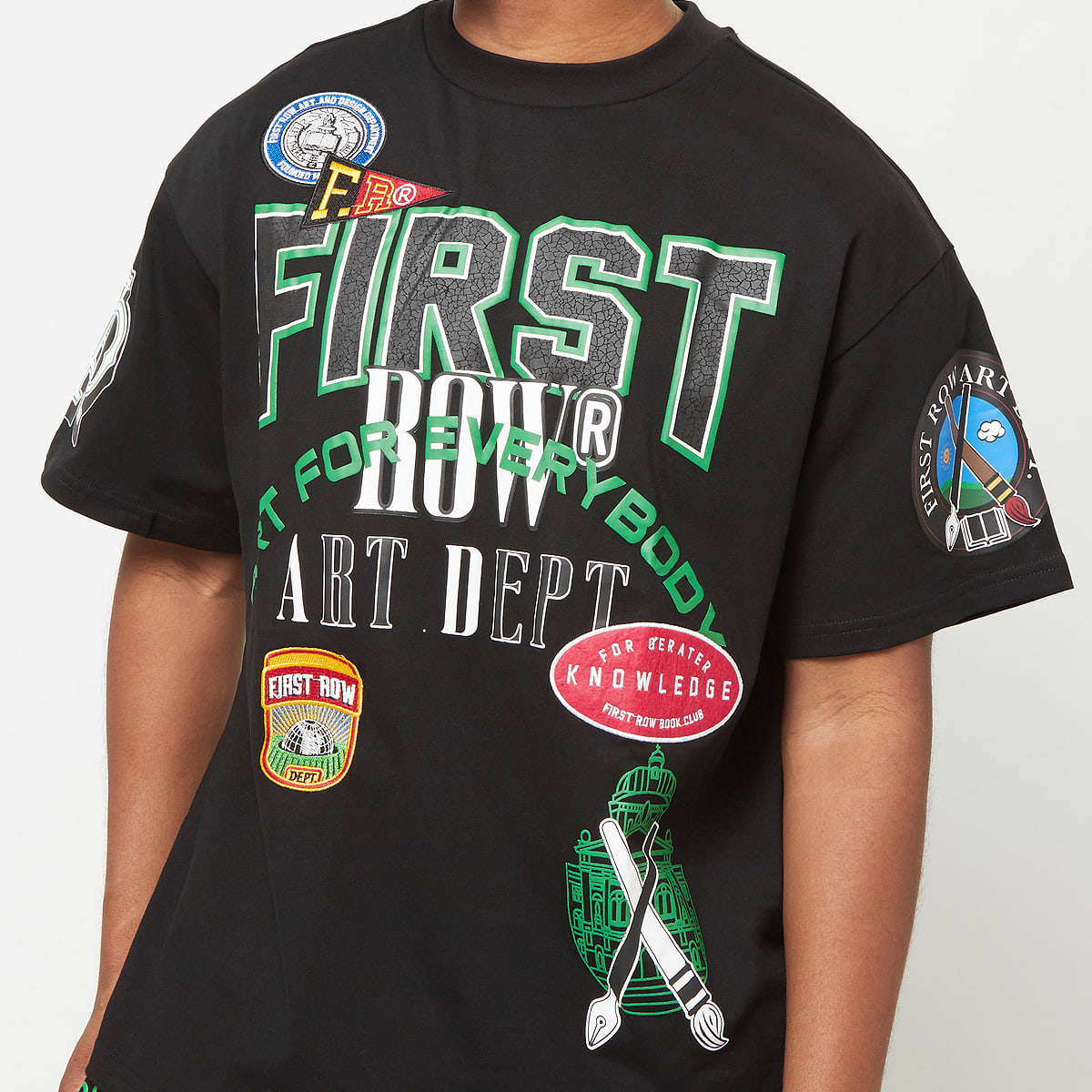 First Row Art Dept Tee T-Shirts & Polo's in zwart formaten: M