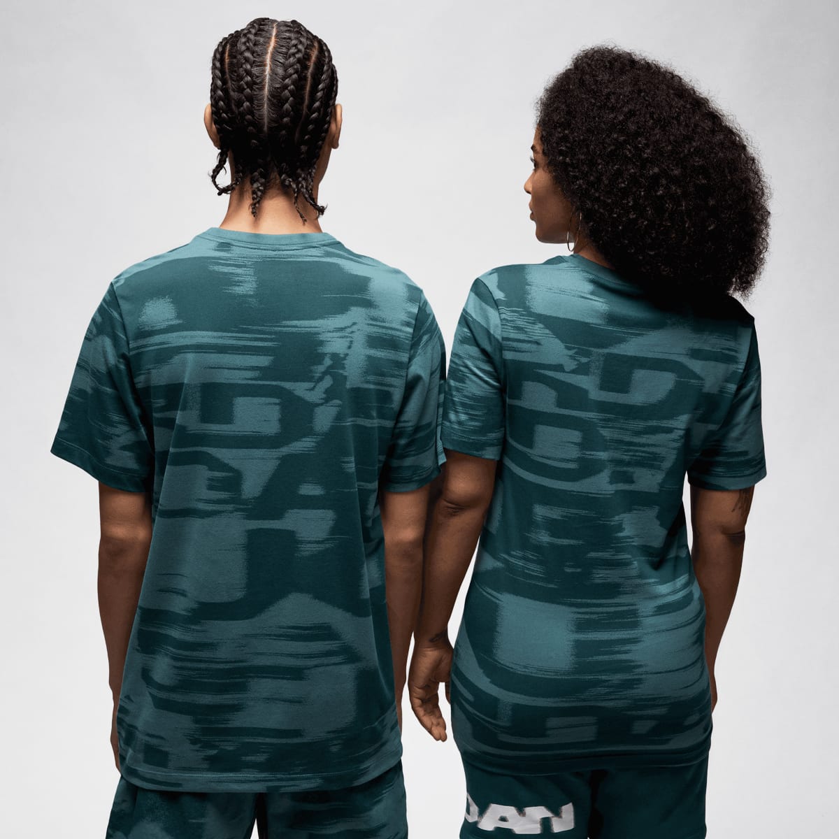 Jordan MVP Shortsleeve All Over Print Crew T-Shirts & Polo's in groen formaten: S