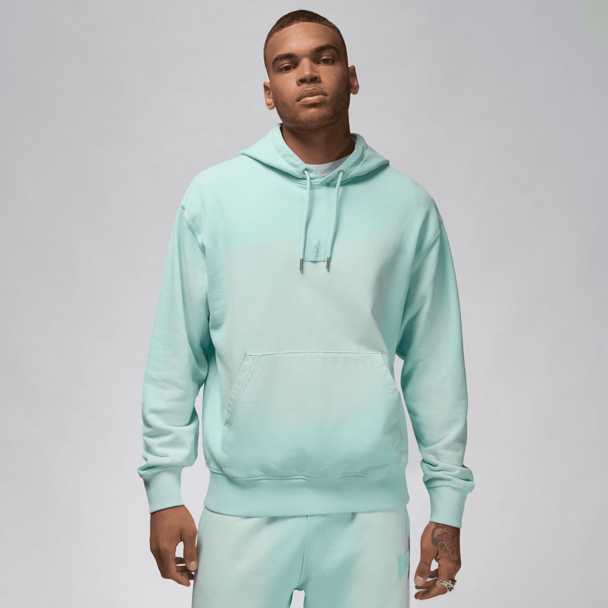 Jordan Flight Washed Fleece Hoodie Hoodies & Sweaters in turkoois formaten: S