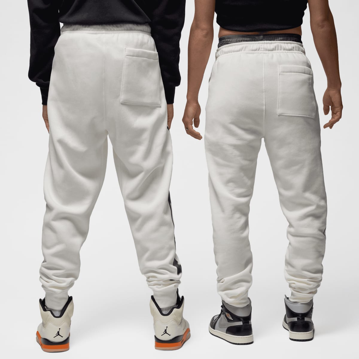 Jordan MVP High-Brand-Read Fleece Pants men Trainingsbroeken beige Maat S Kleding