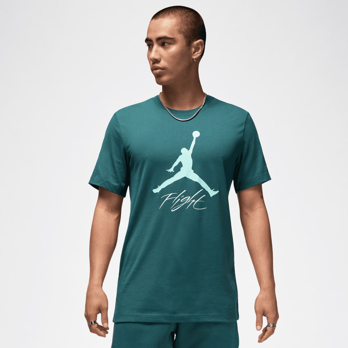 Jordan Jumpman Flight T-Shirts & Polo's in groen formaten: S