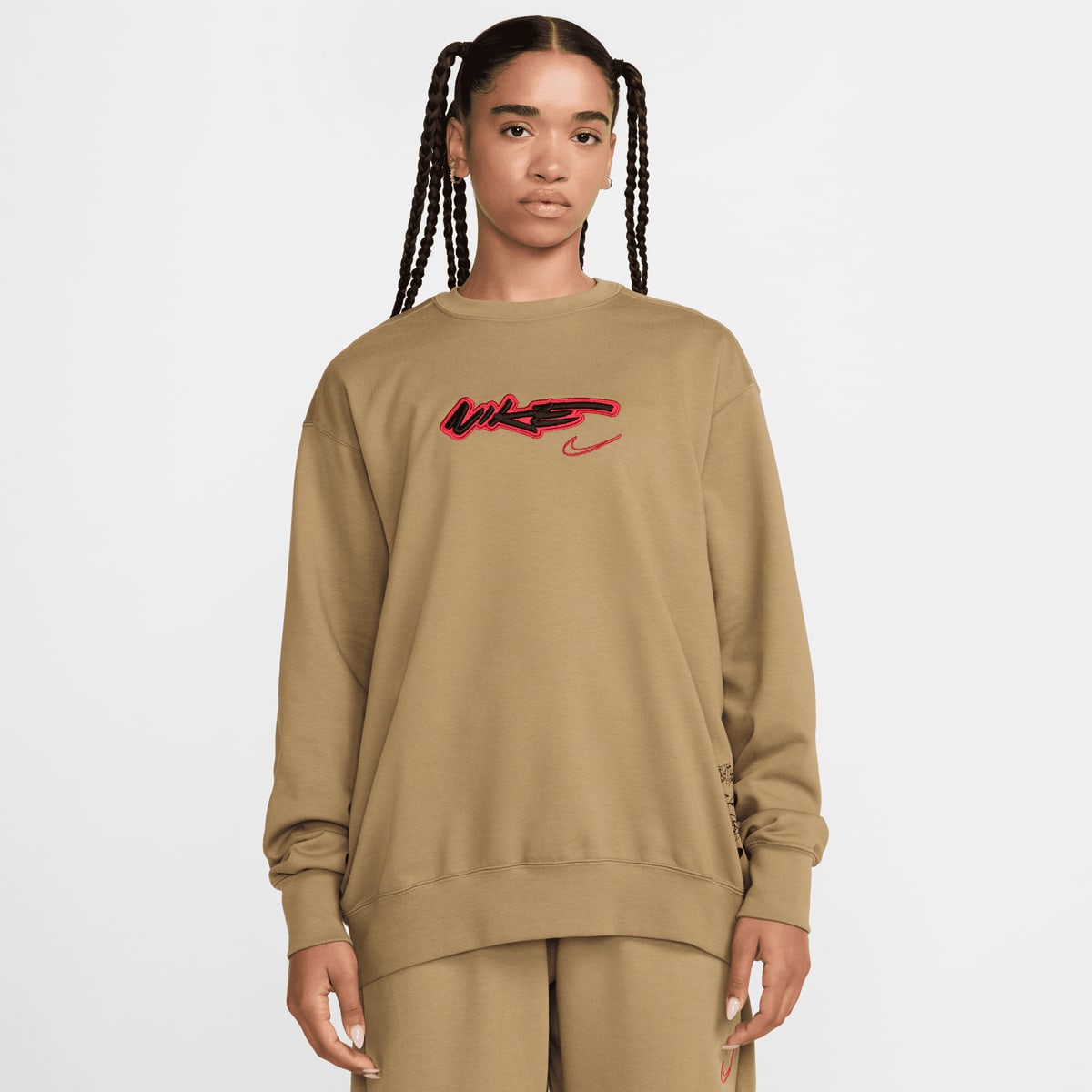 Nike, Sportswear Breaking Loose French Terry Top, beige