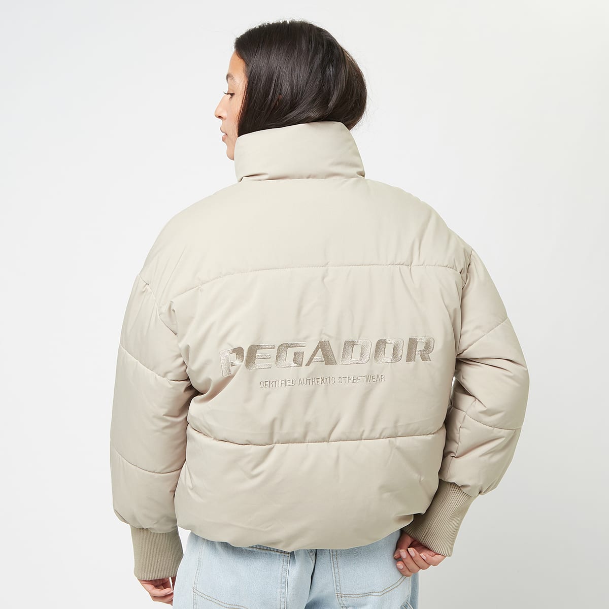 Pegador Jara Oversized Box Puffer Jacket Puffer jackets in beige formaten: XS