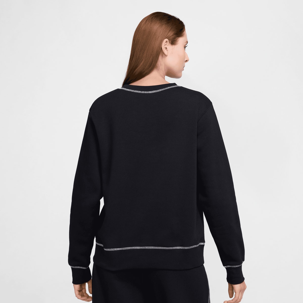 Nike Sportswear Crew-Neck Fleece Sweatshirt women Hoodies & Sweaters zwart Maat XS Kleding