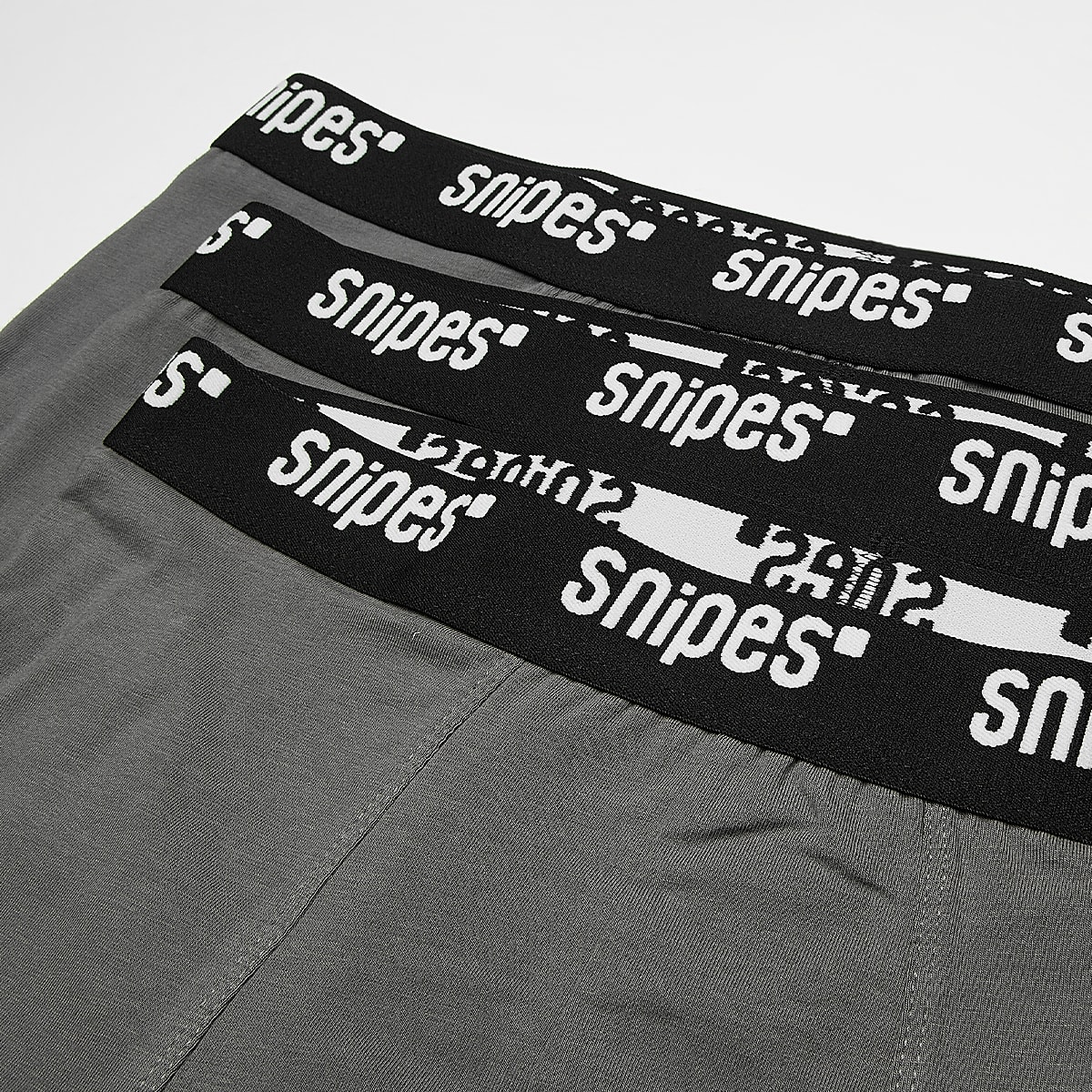 SNIPES 3 PACK Black Tape Boxershorts Onderbroeken in grijs formaten: M