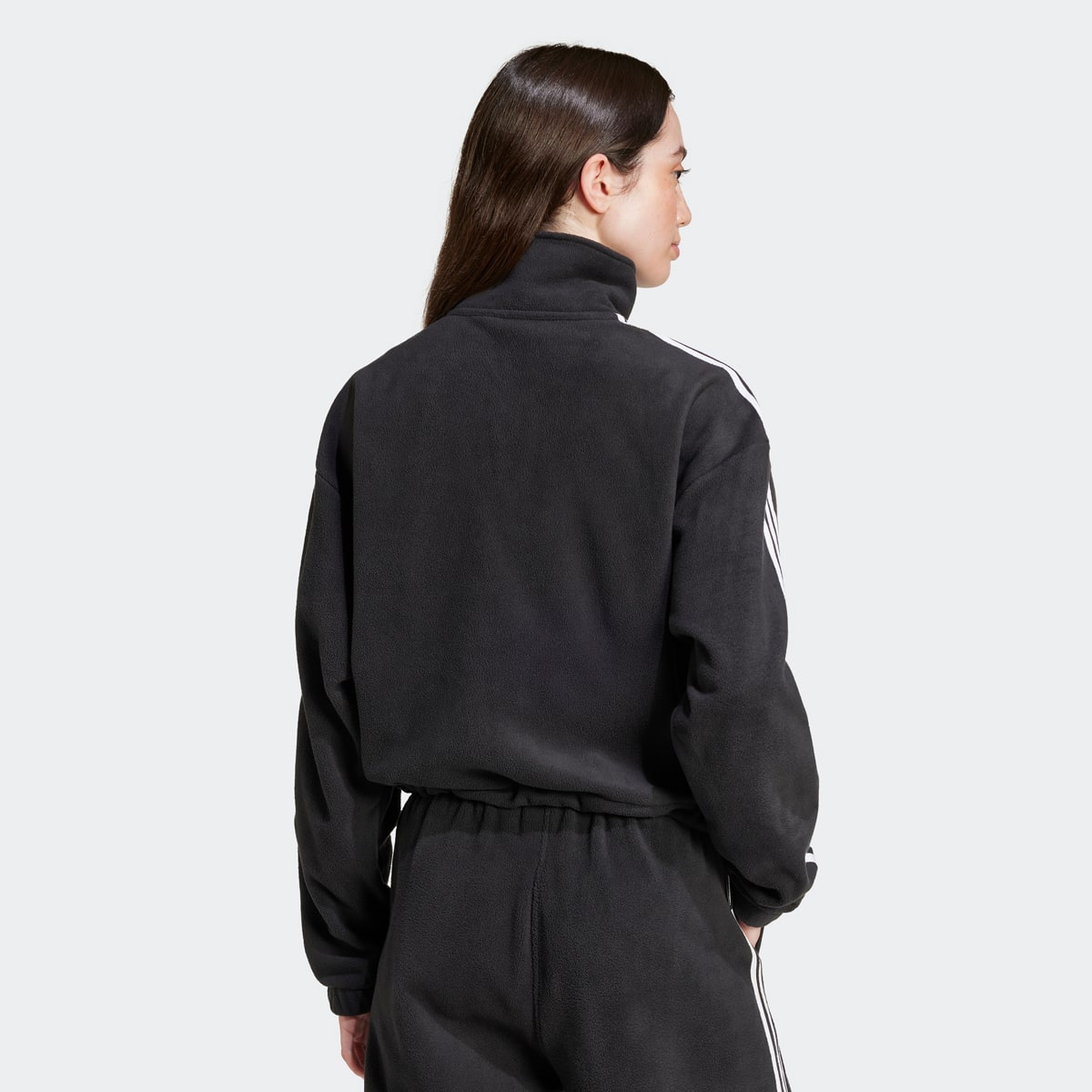 adidas Originals Polar Fleece Half Zip women Hoodies & Sweaters zwart Maat XS Kleding
