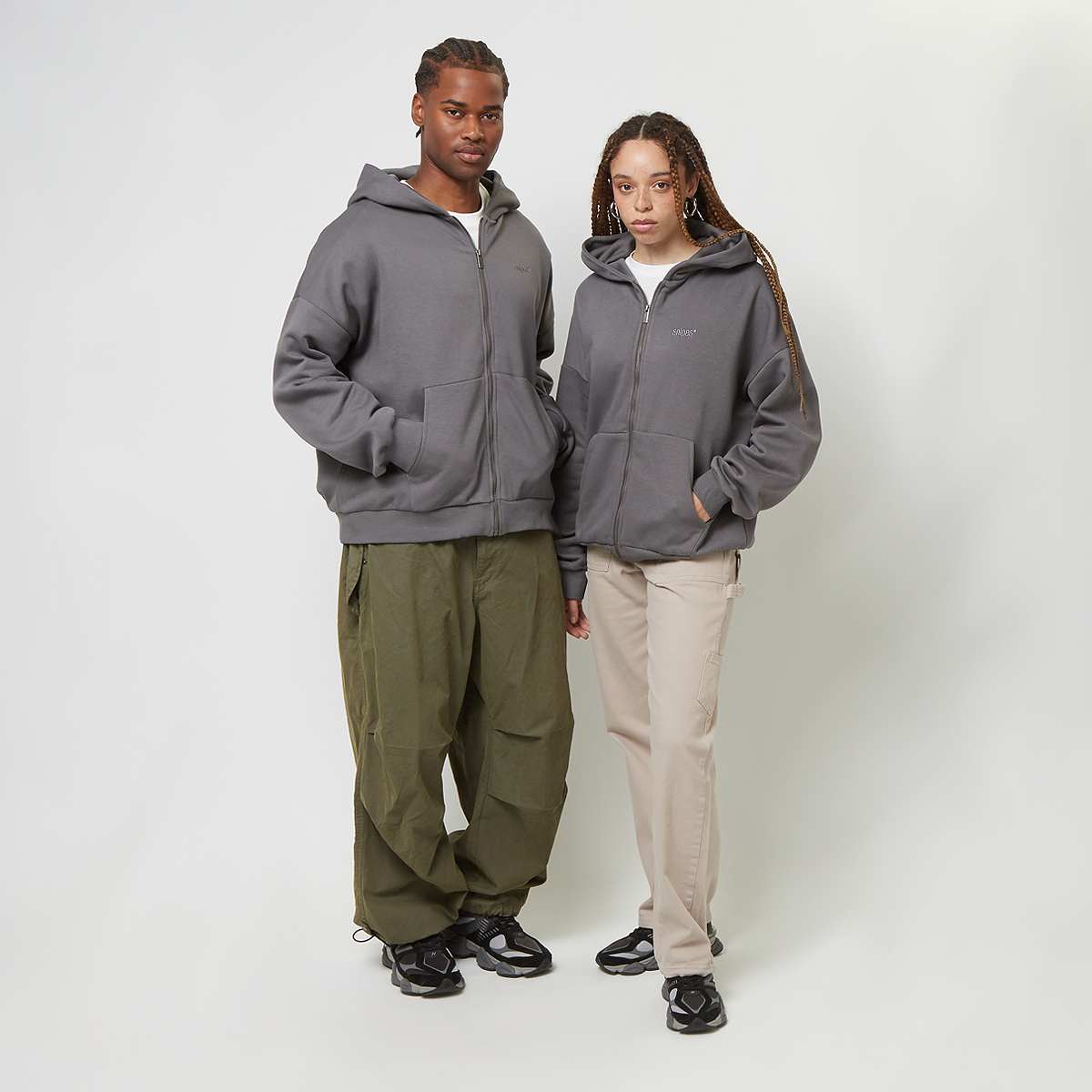 Snipes Small Logo Essential Oversized Zip Hoodie — foto 4