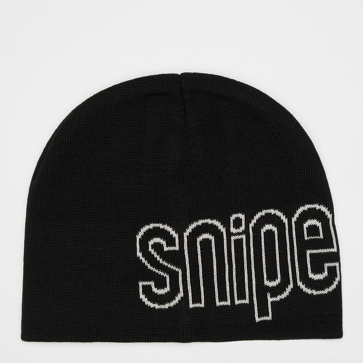 SNIPES Outline Logo Essential Skully Beanie Mutsen in zwart formaten: ONE SIZE