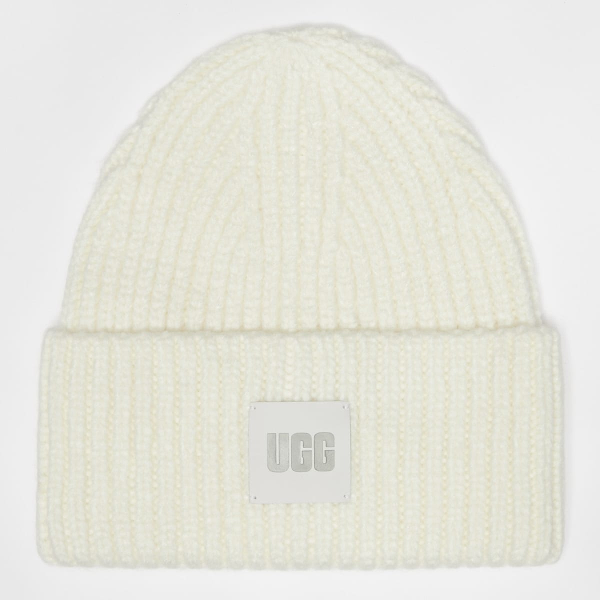 Ugg Chunky Rib Beanie Mutsen in wit formaten: ONE SIZE