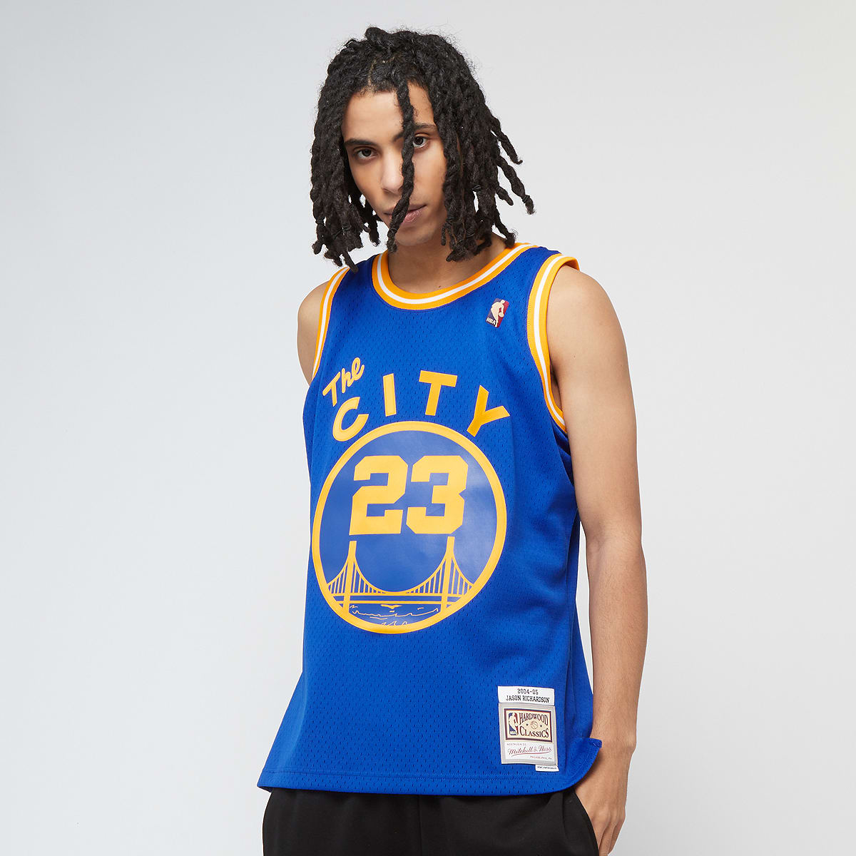Mitchell & Ness Jason Richardson NBA Golden State Warriors 2004 05 Swingman Jersey men Jersey's blauw Maat XL Kleding