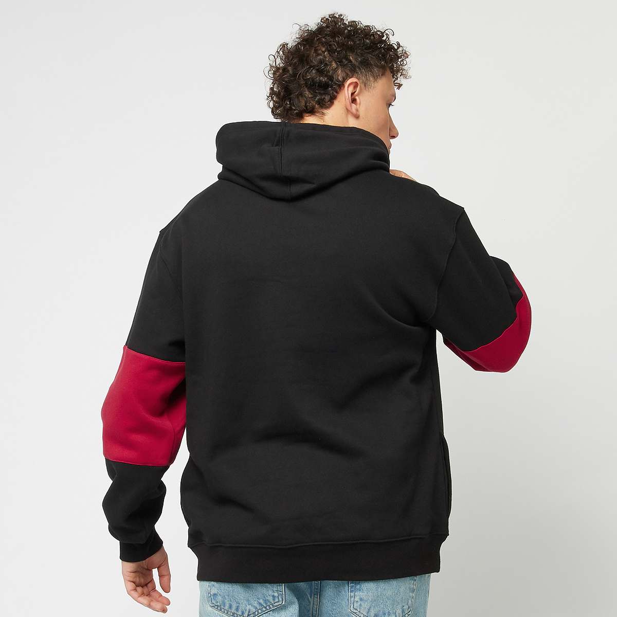 Mitchell & Ness Retro Fleece Hoodie Vintage Chicago Bulls men Hoodies Sweaters zwart Maat S Kleding