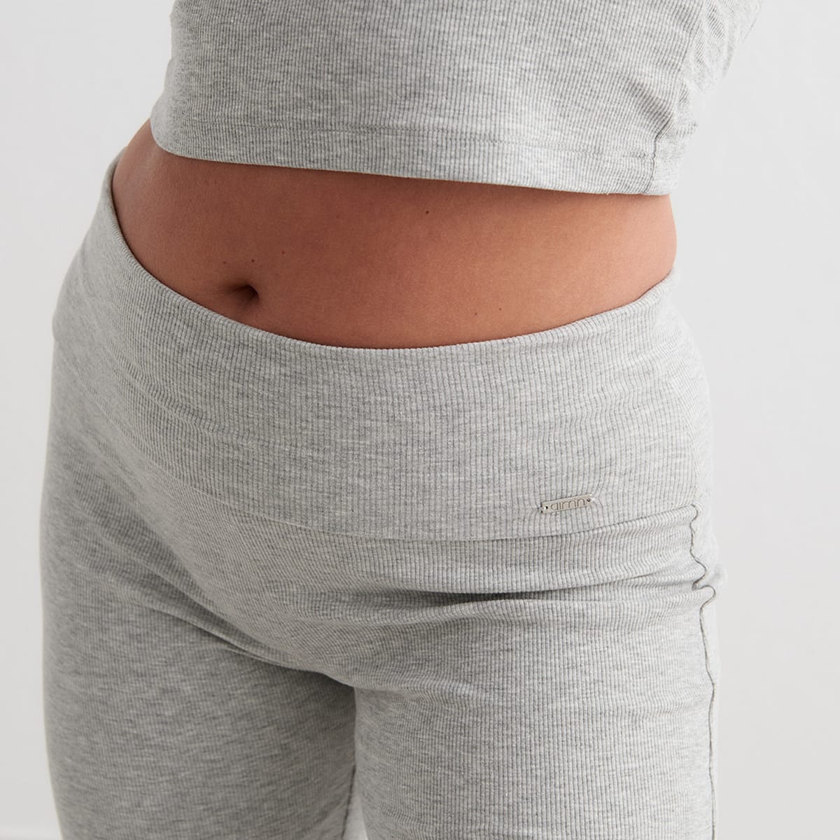 aim'n Ease Ribbed Pants Leggings in grijs formaten: S