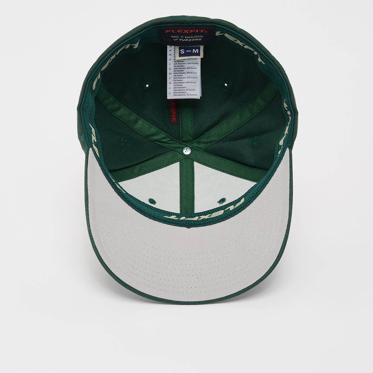 Flexfit Wooly Combed unisex Caps groen Maat S M Accessoires