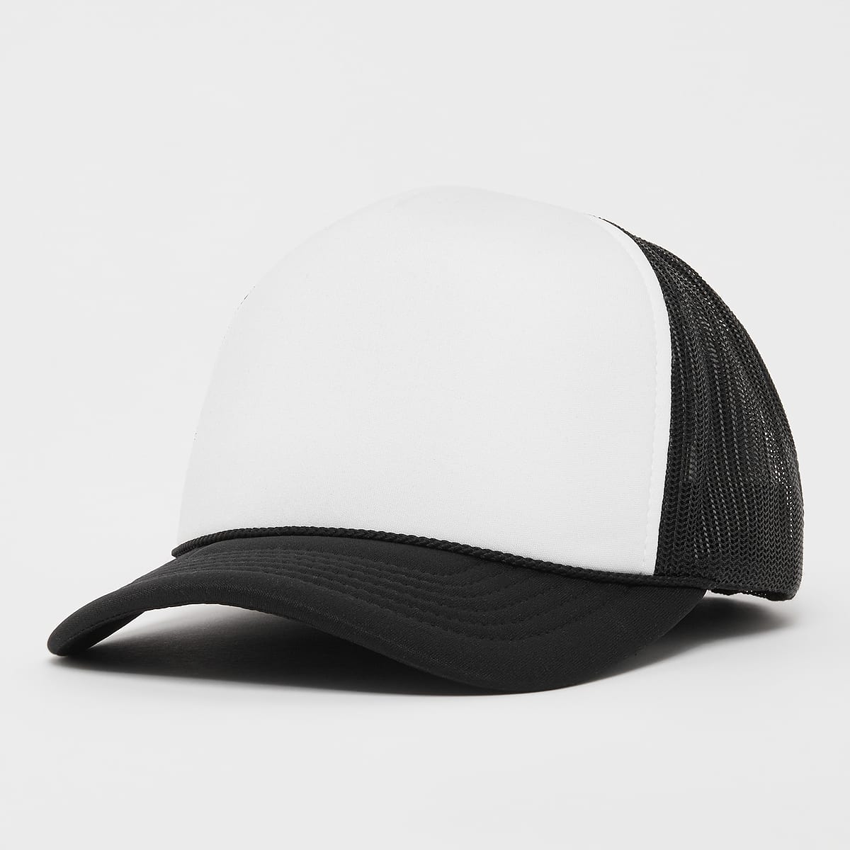 Flexfit Foam Trucker Cap Curved Visor unisex Caps zwart Maat ONE SIZE Accessoires