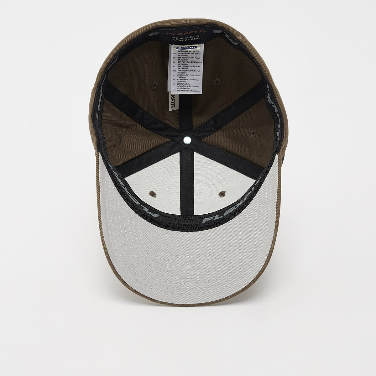 Flexfit Wooly Combed unisex Caps bruin Maat S M Accessoires