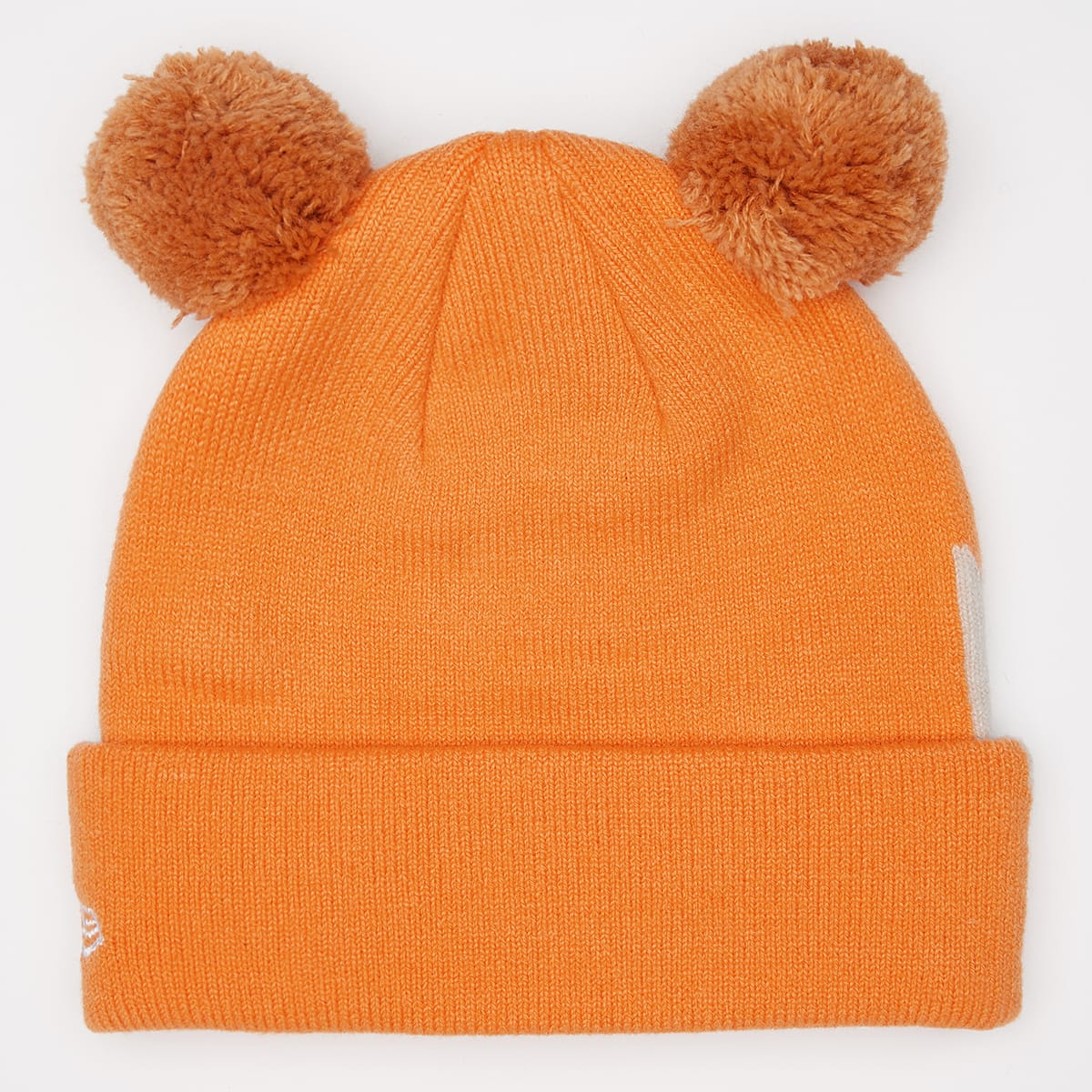 new era Knit Medium Animal Pom Beanie MLB York Yankees unisex Mutsen oranje Maat ONE SIZE Accessoires