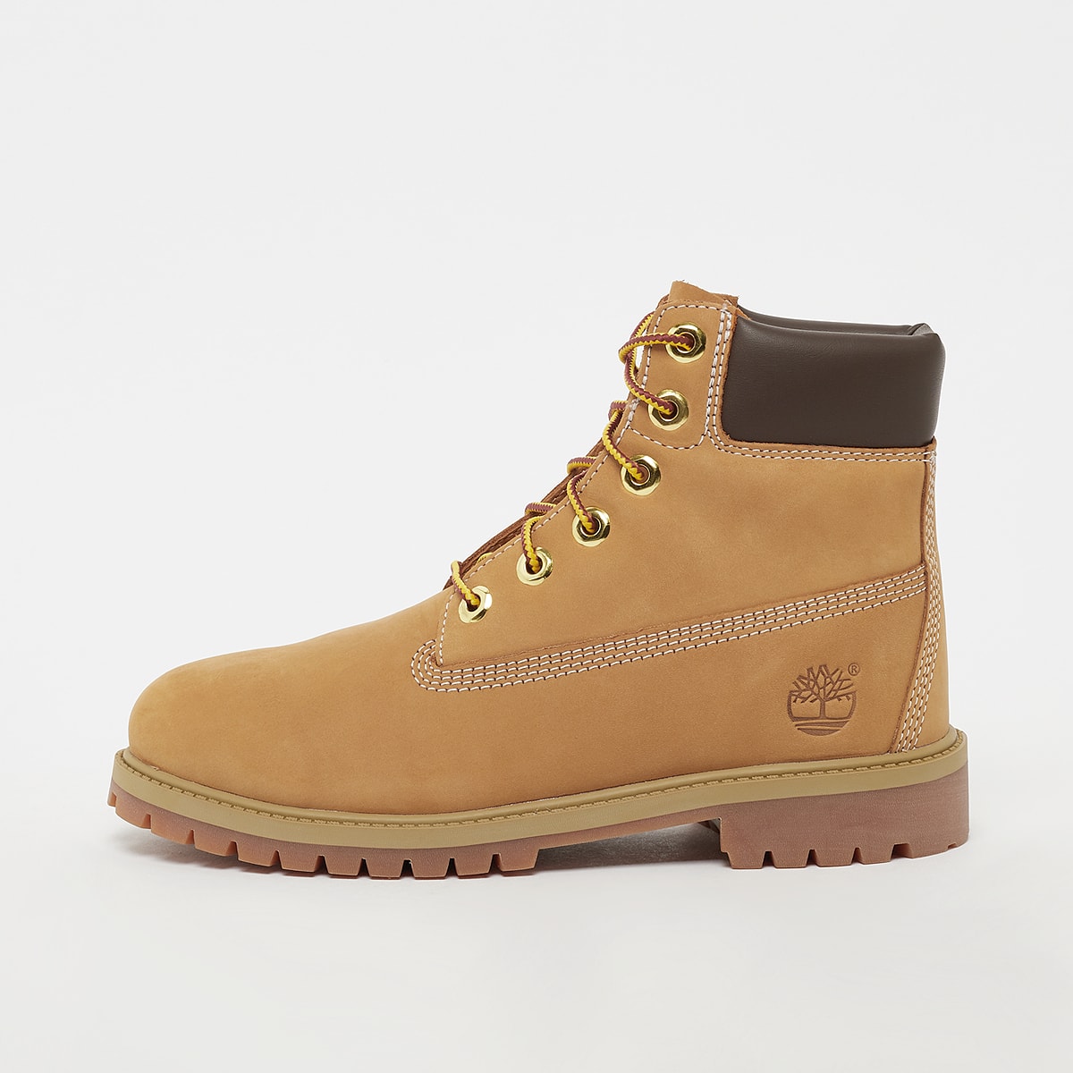Timberland 6-Inch Premium Grade School Kids' "Wheat Nubuck" Boot