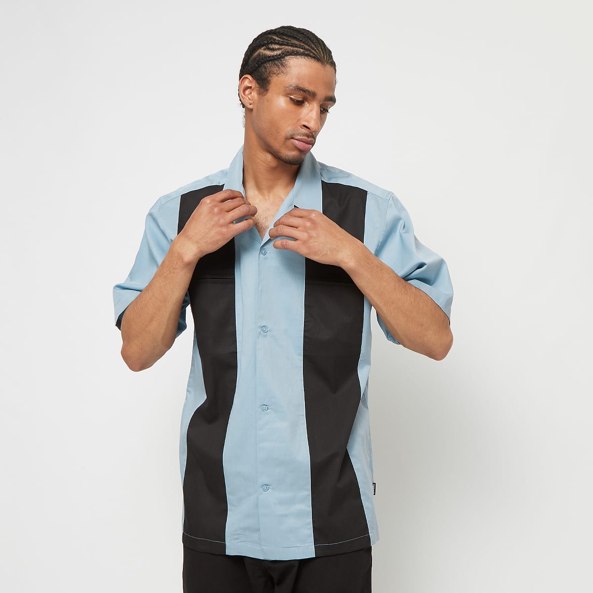 Carhartt WIP Shortsleeve Durango Shirt Overhemden in blauw formaten: L