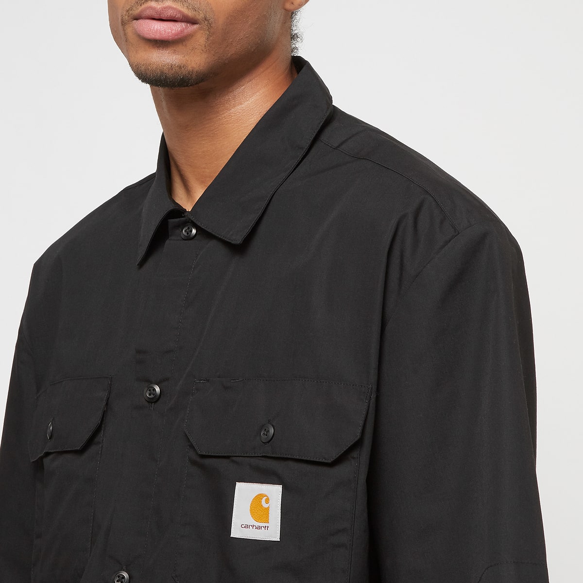 Carhartt WIP Shortsleeve Craft Shirt Overhemden in zwart formaten: S