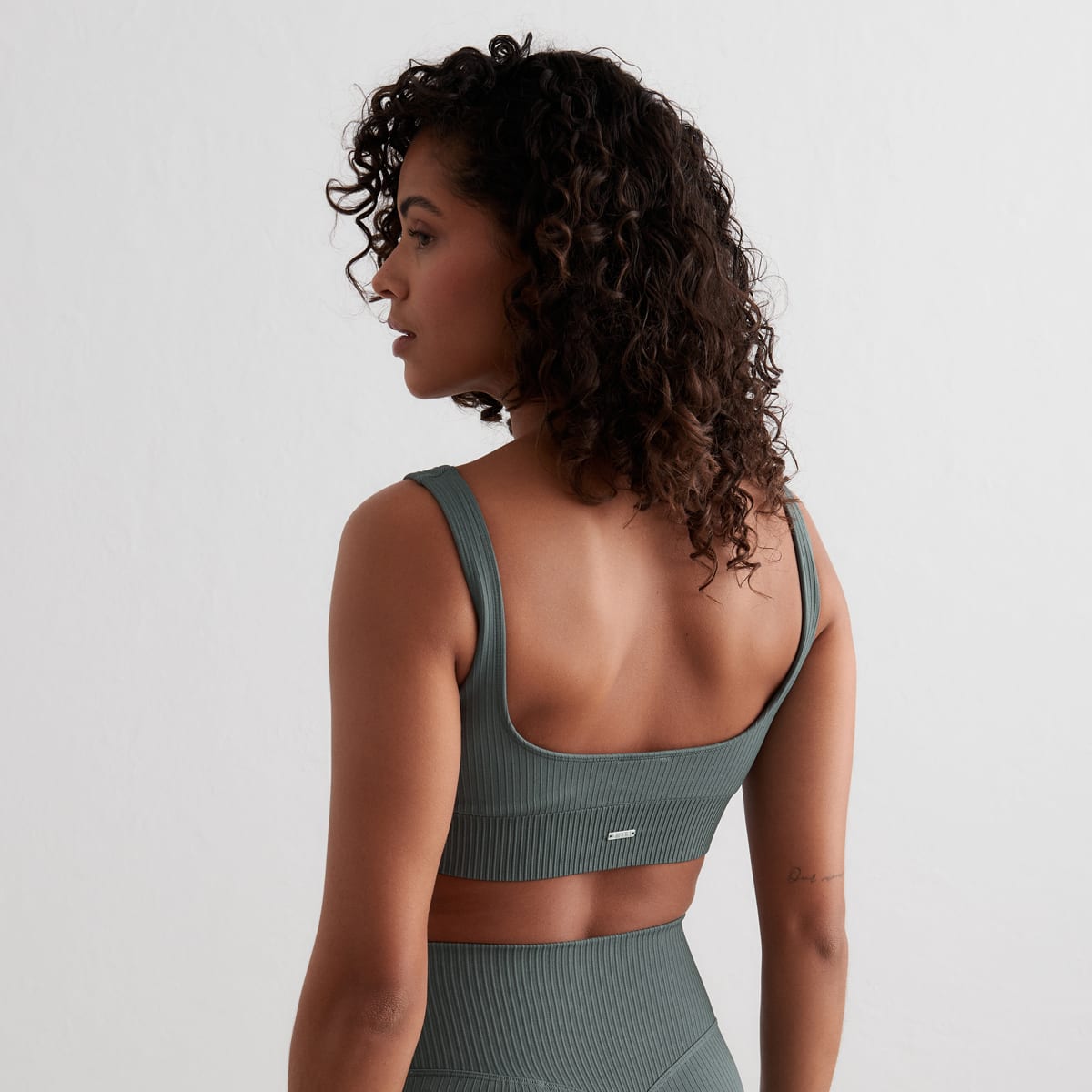aim'n Ribbed Seamless Bra Onderbroeken in groen formaten: XS