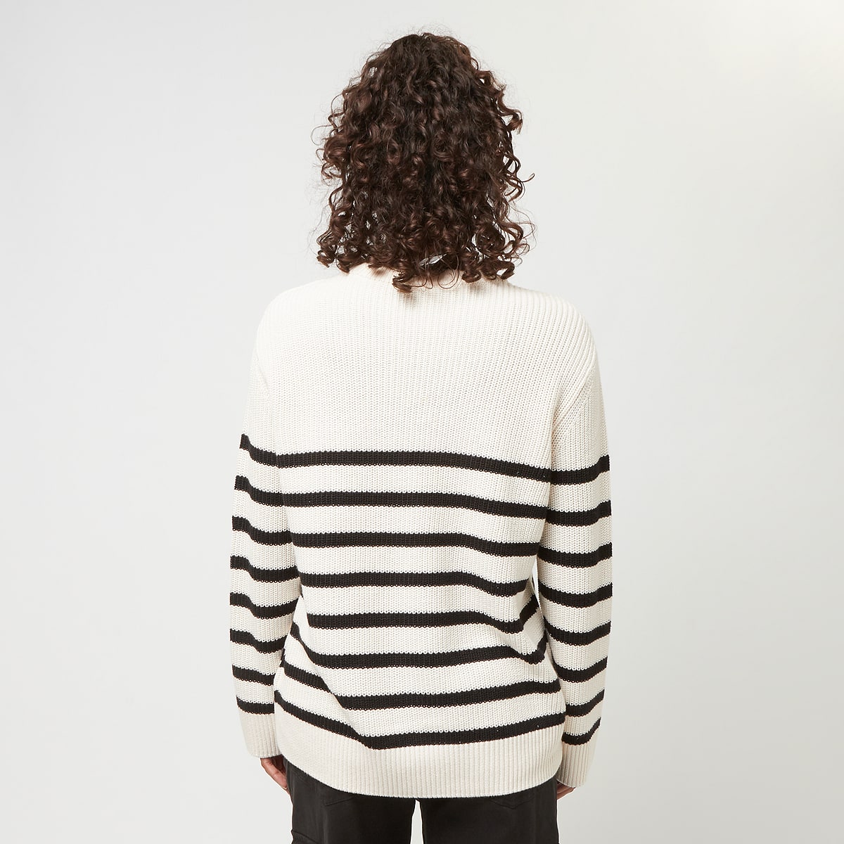 Urban Classics Ladies Rib Striped Sweater Women Kleding beige Maat XS