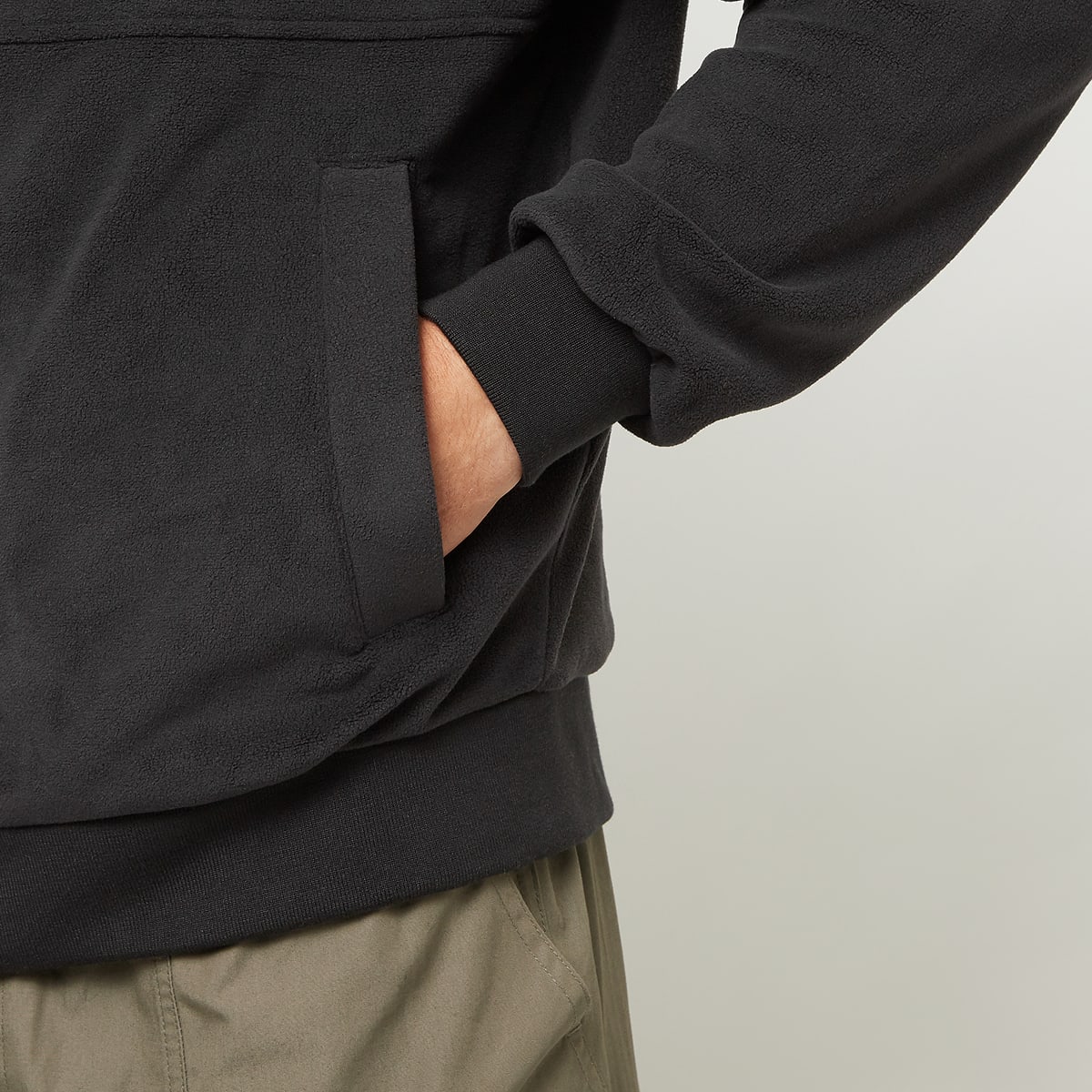 Urban Classics Colour Block Polar Fleece Jacket men Tussenseizoensjassen zwart Maat S Kleding