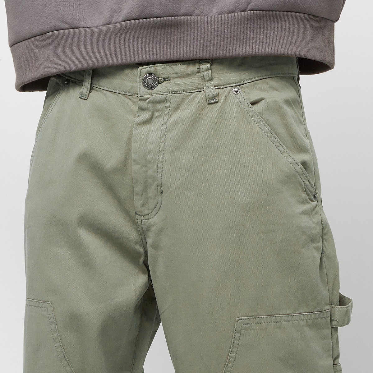 Urban Classics Twill Double Knee Pants men Cargobroeken groen Kleding
