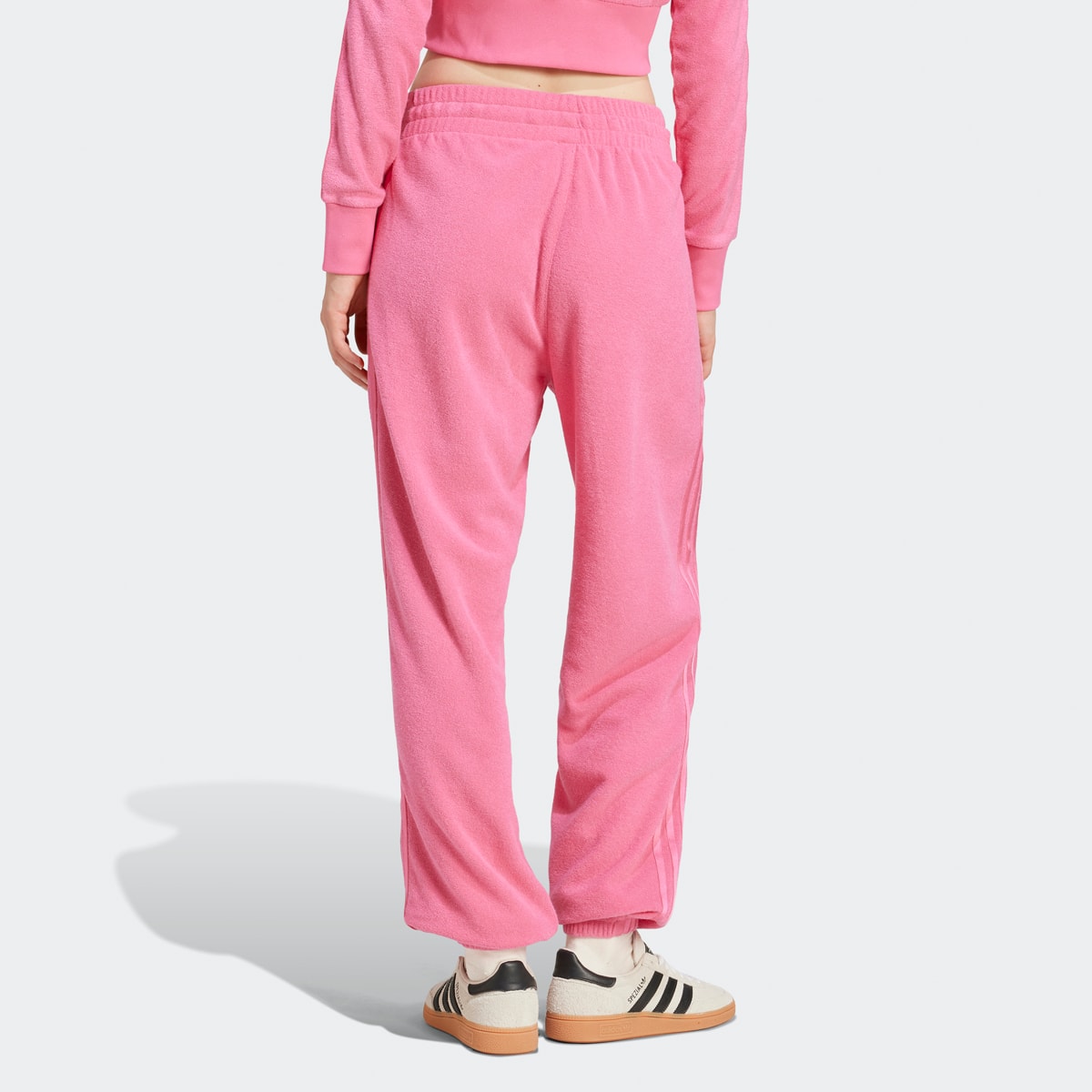 adidas Originals Jogger Trainingsbroeken in lichtroze formaten: XS