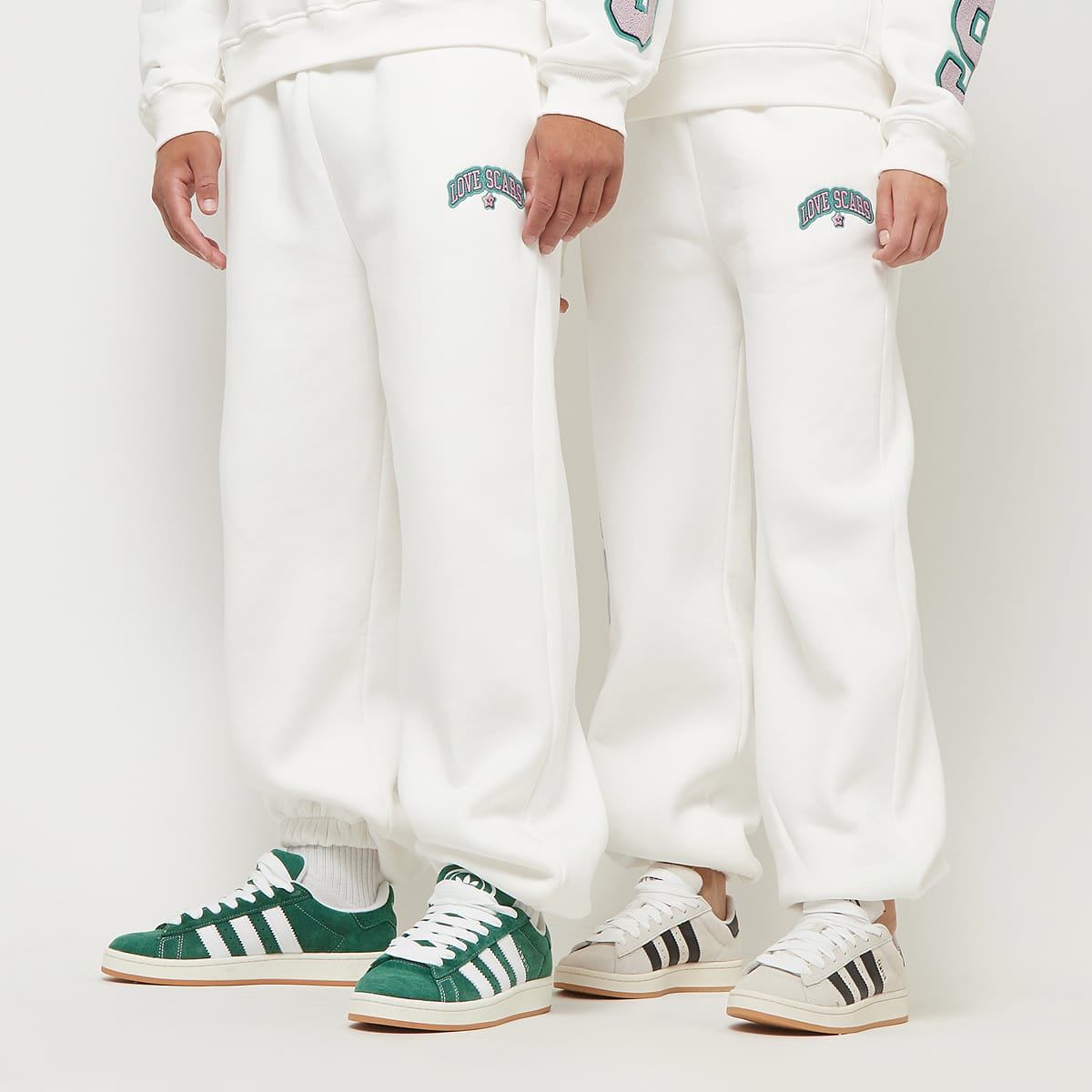 Love Scars, College Star Sweatpants, white
