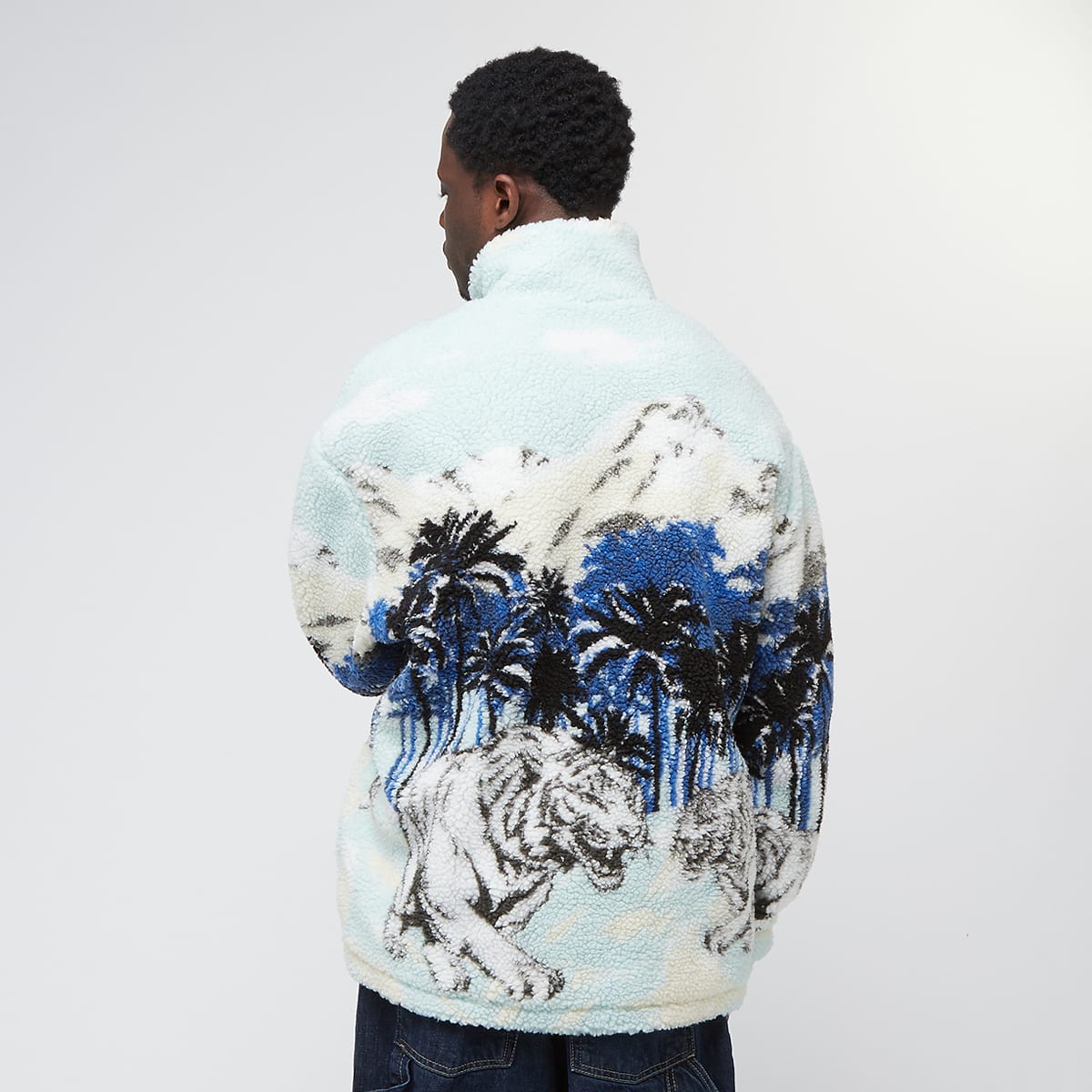 Karl Kani Metal Signature Ice Tiger Teddy Troyer men Hoodies & Sweaters multicolor Maat S Kleding