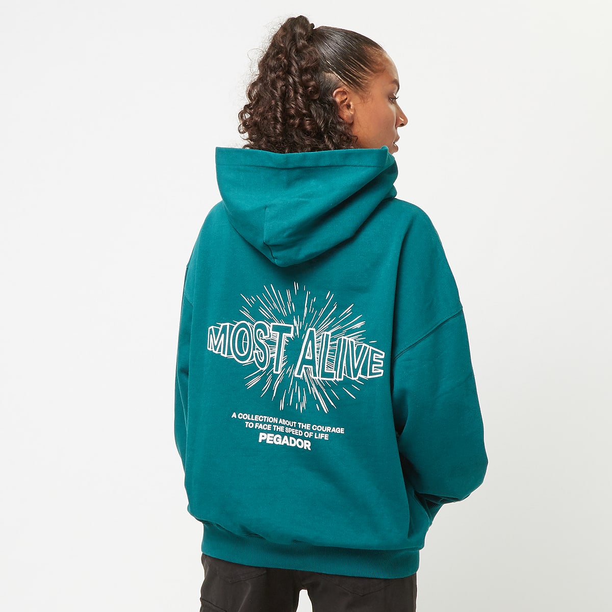 Pegador, Nisa Oversized Hoodie, green